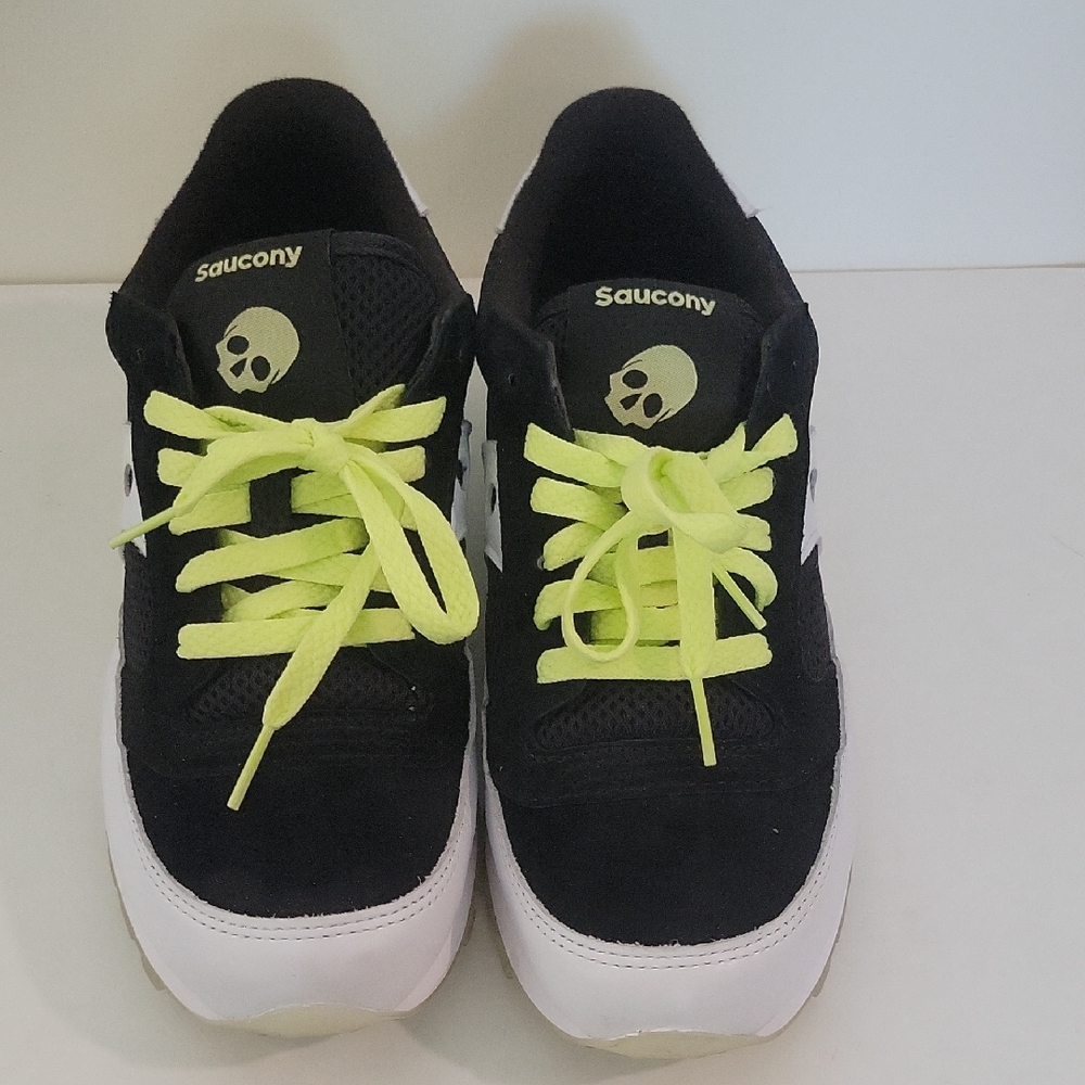 Saucony Black and Yellow Sneakers Athletic Style